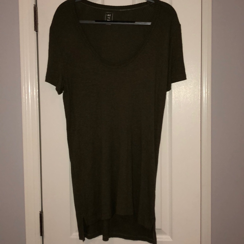 Army green t shirt dress